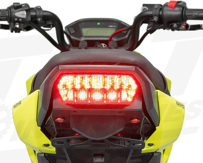 TST PROGRAMMABLE AND SEQUENTIAL LED INTEGRATED TAIL LIGHT FOR HONDA GROM  2013+ – Steady Garage