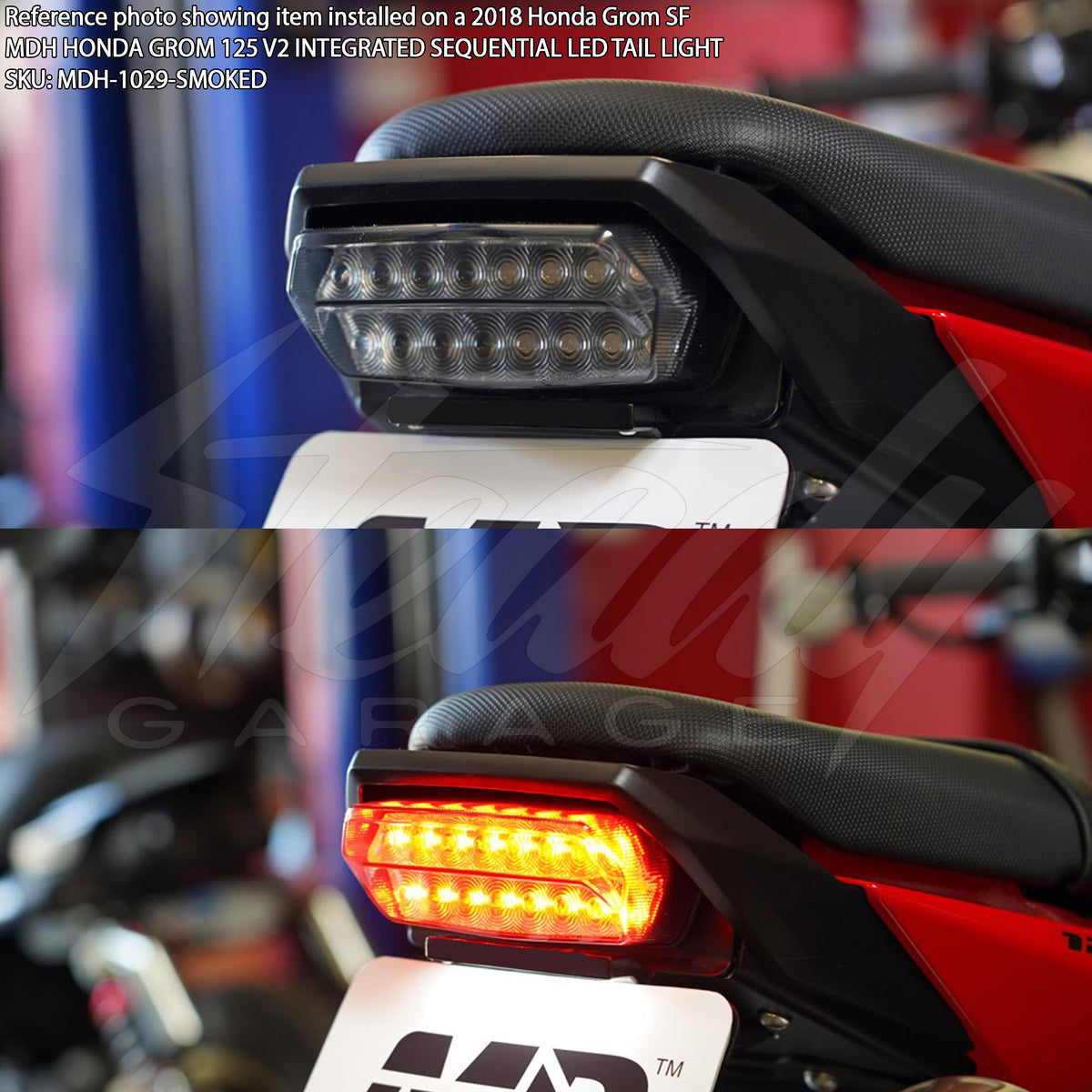 maat Kraan Of anders MDH Honda Grom 125 V2 Integrated Sequential LED Tail Light – Steady Garage