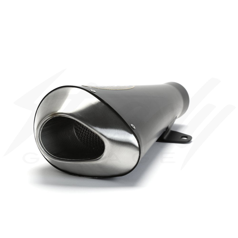 Hindle Black Ceramic EVO Megaphone Full Exhaust System - Kawasaki