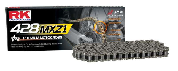 RK Racing Chains Natural MXZ1 428 Heavy Duty Chain x 134 Links