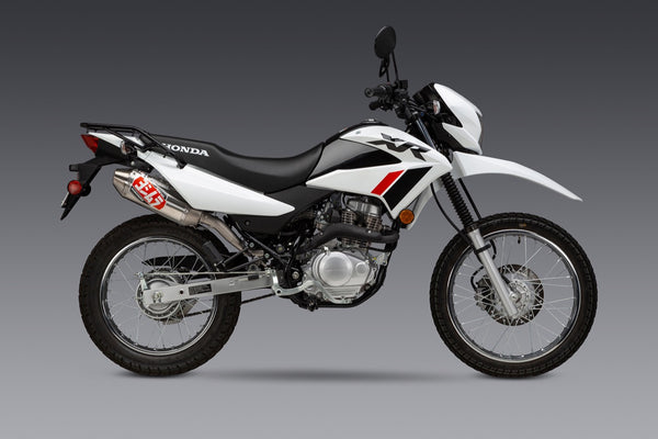 YOSHIMURA Enduro RS-2 Stainless Slip-On Exhaust, w/ Aluminum Muffler - Honda XR150L (2023+)