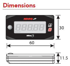 Koso Mini 3 Cylinder Head Temperature Meter for 2014 - 2020 Honda Grom 125  – Steady Garage