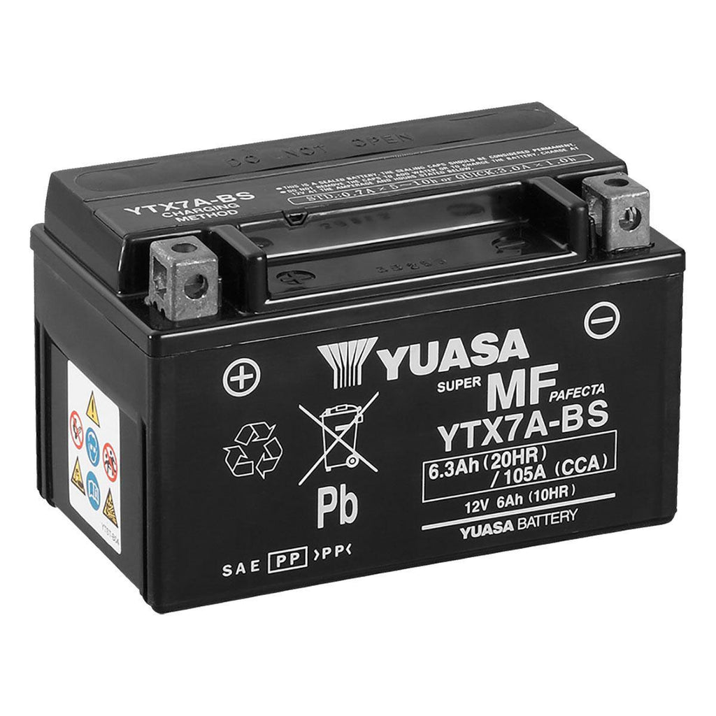 Batterie lithium moto 12V 6AH YTX7L-BS / YTZ7S