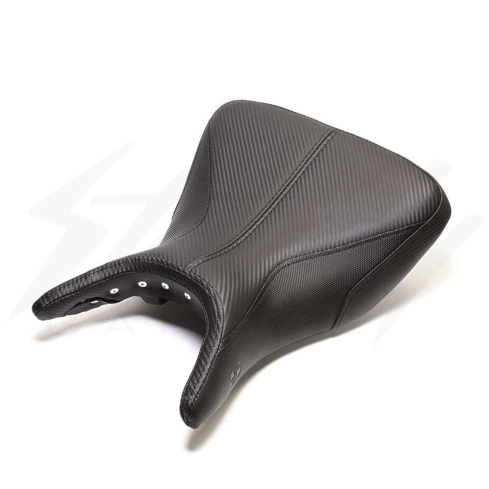 Saddlemen GP-V1 Low Cut Solo Seat (with matching pillion cover) for Yamaha R3 (2015-2018)
