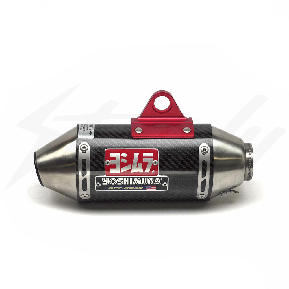 Yoshimura RS-2 Stainless With Carbon Muffler Full Exhaust - Honda CRF110F  (2013-2018)