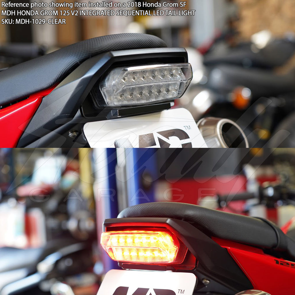 MDH Honda Grom 125 V2 Integrated Sequential LED Tail Light – Steady Garage