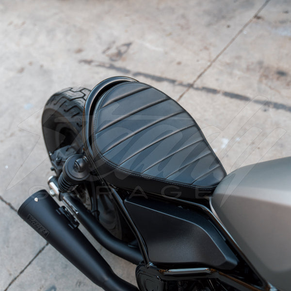 Steady Garage X Rogelios TNR Black Seat Slim Honda Rebel 300 500 (2016-2019)